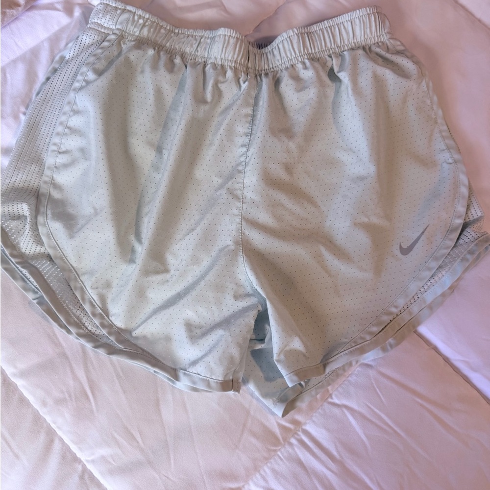 Women's Athletic Shorts Nike small white and mint green